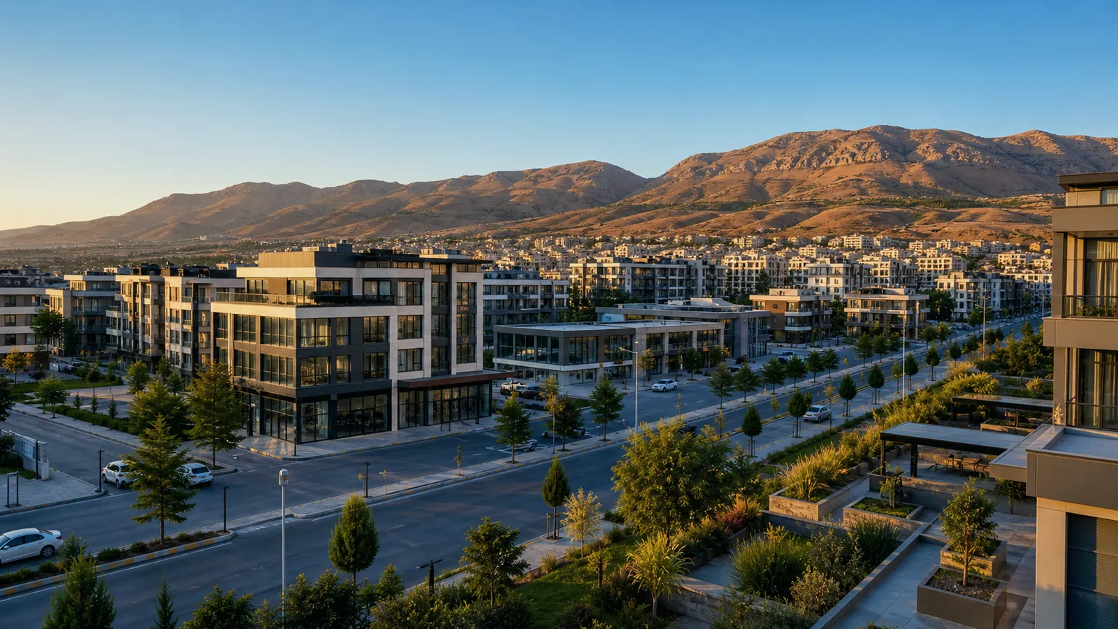 Adıyaman gayrimenkul rehberi için yapay zekâ destekli temsili şehir ve yatırım görseli