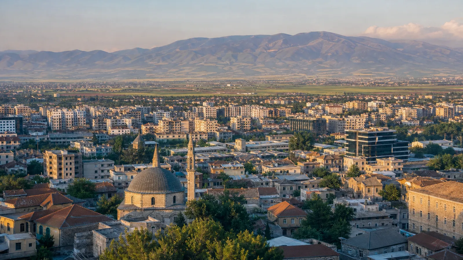 Hatay gayrimenkul rehberi için yapay zekâ destekli temsili şehir ve yatırım görseli