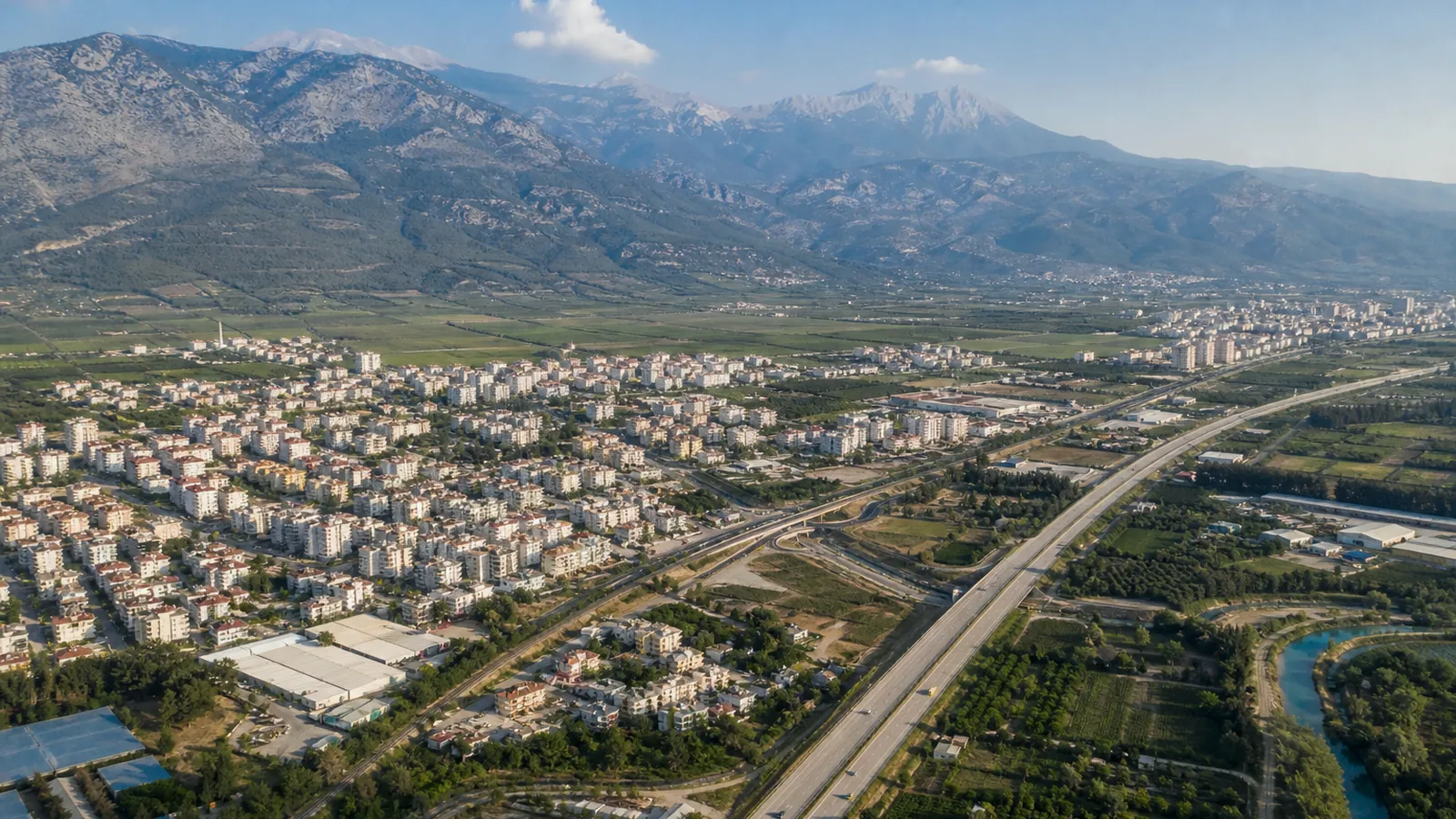 Osmaniye gayrimenkul rehberi için yapay zekâ destekli temsili şehir ve yatırım görseli